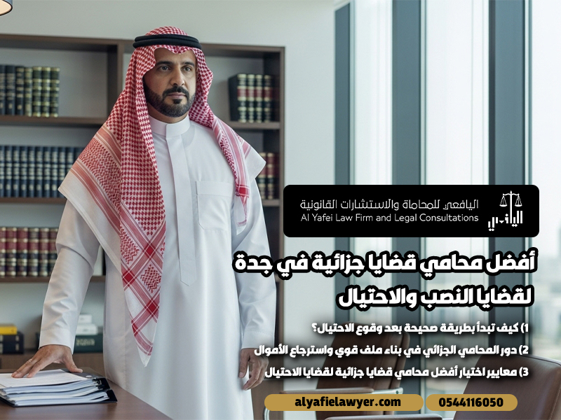 أفضل محامي قضايا جزائية في جدة لقضايا النصب والاحتيال