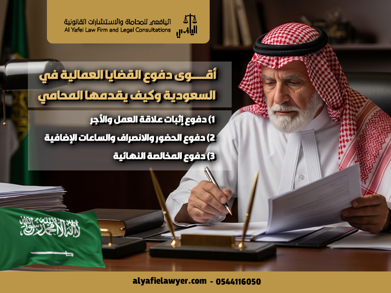 أقوى دفوع القضايا العمالية في السعودية وكيف يقدمها المحامي