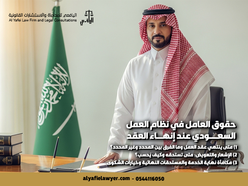 حقوق العامل في نظام العمل السعودي عند إنهاء العقد