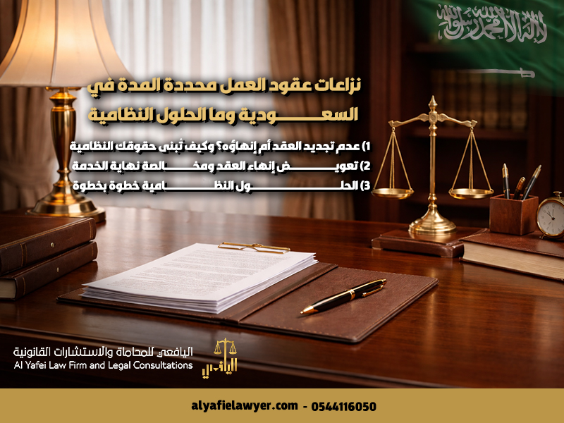 نزاعات عقود العمل محددة المدة في السعودية وما الحلول النظامية