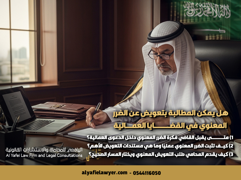 هل يمكن المطالبة بتعويض عن الضرر المعنوي في القضايا العمالية