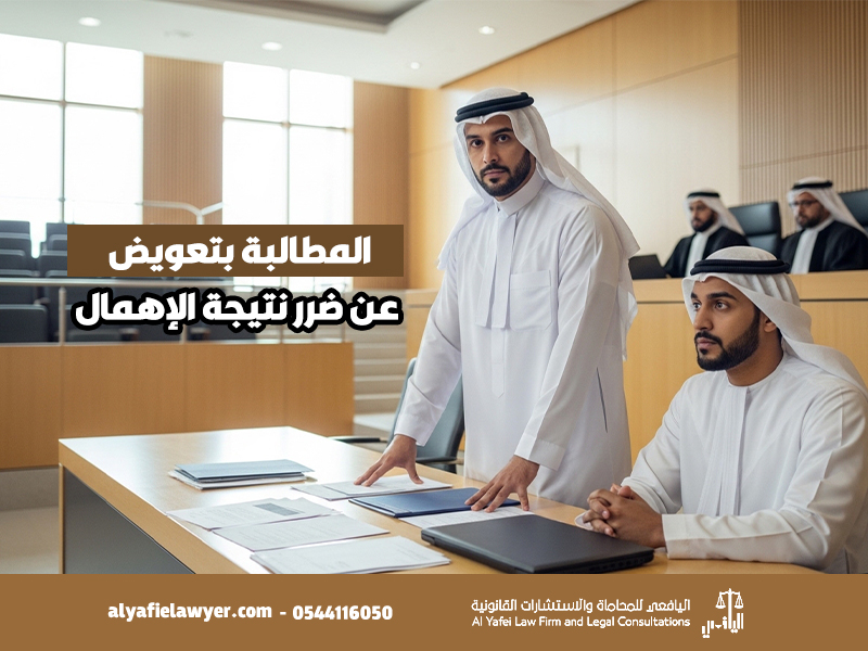 المطالبة بتعويض عن ضرر نتيجة الإهمال